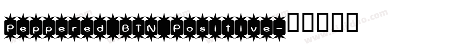 Peppered BTN Positive字体转换